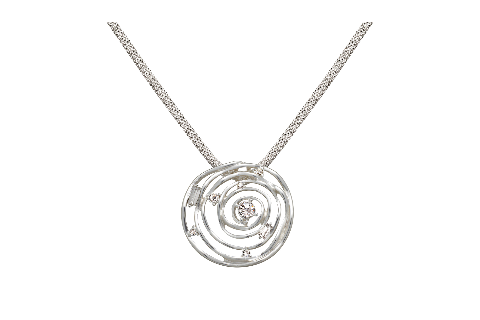 Silberrose mit Steinen