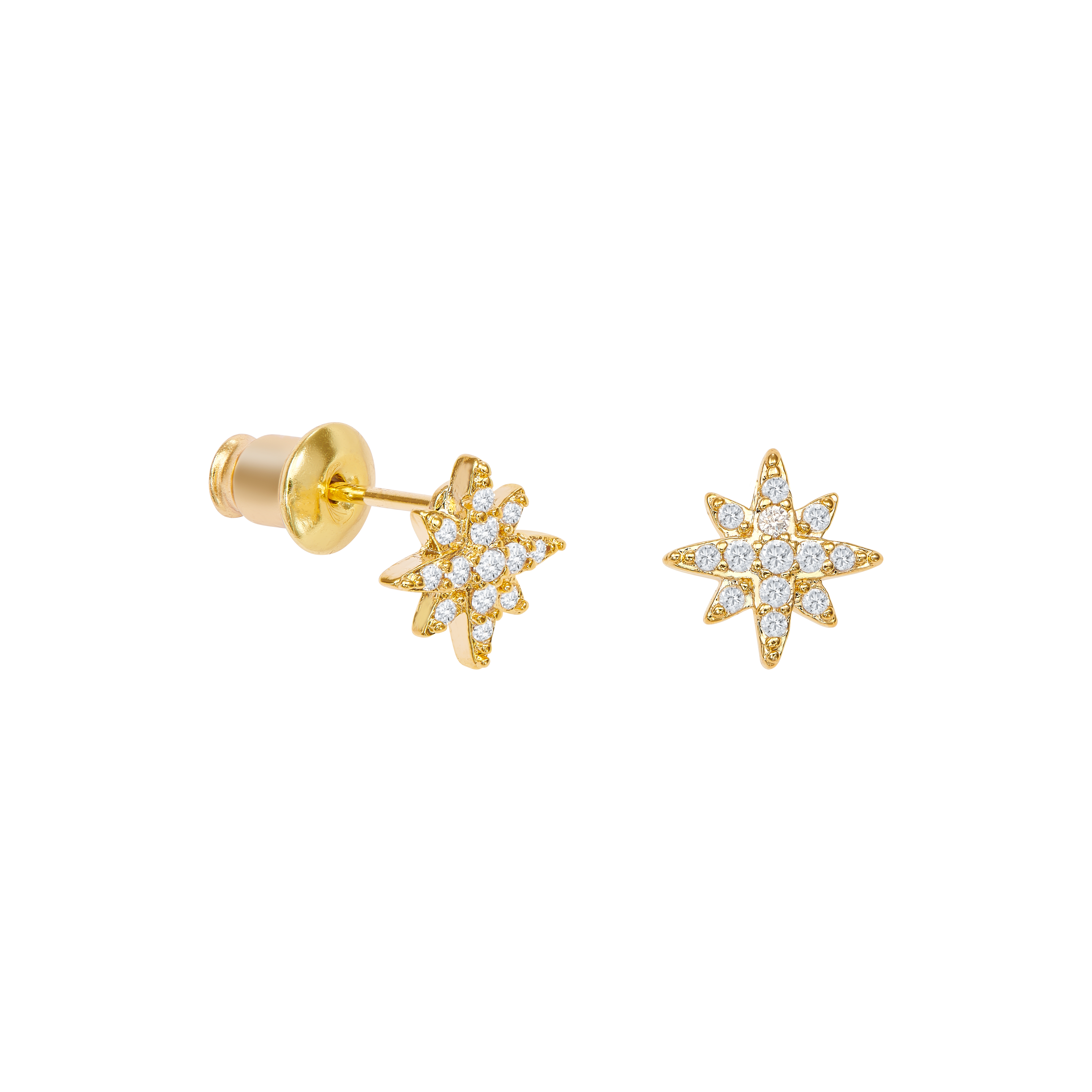 Ohrstecker "Polarstern Golden"