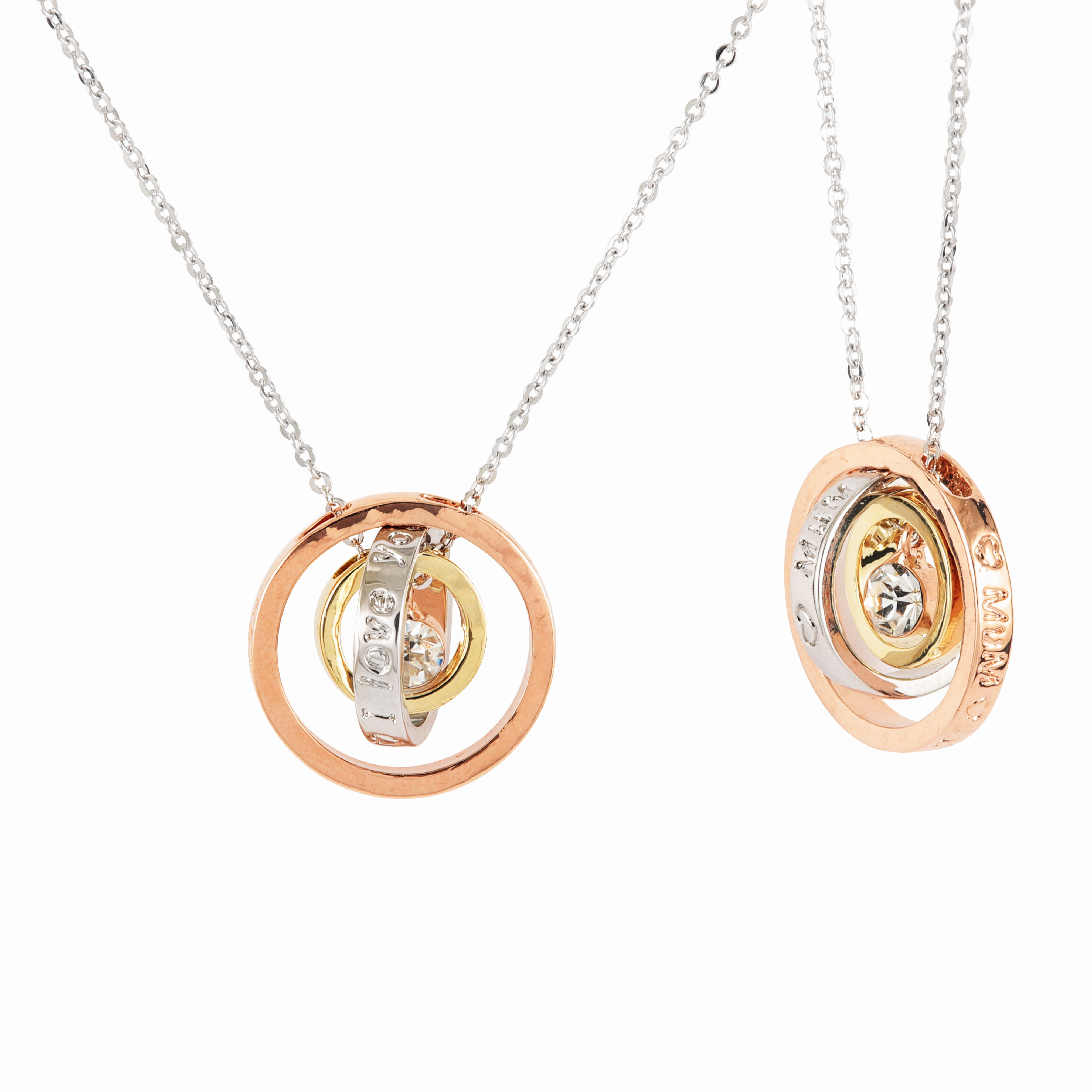Drei Ringe mit Zirkonia