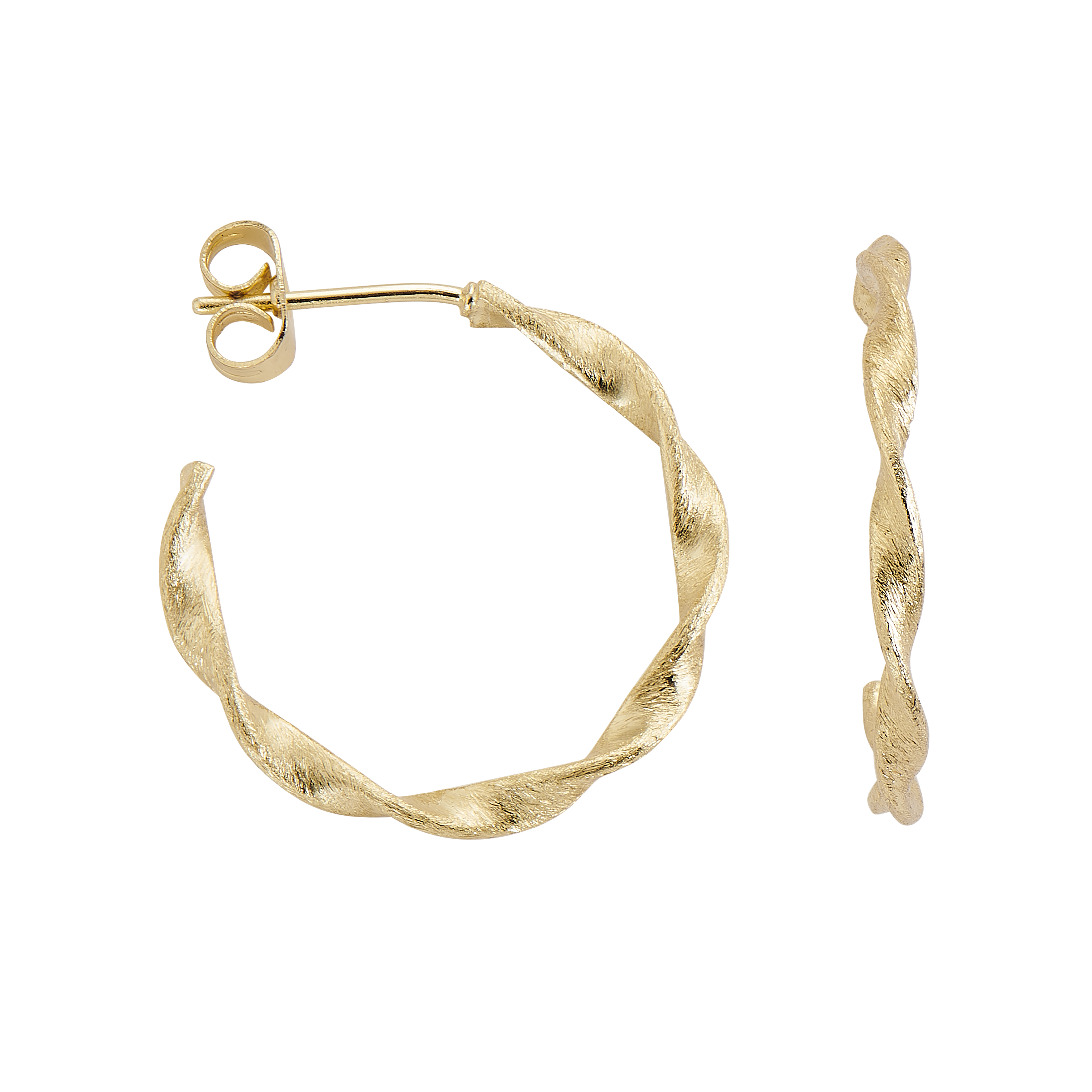 Gedrehte Halbcreole in Gold 