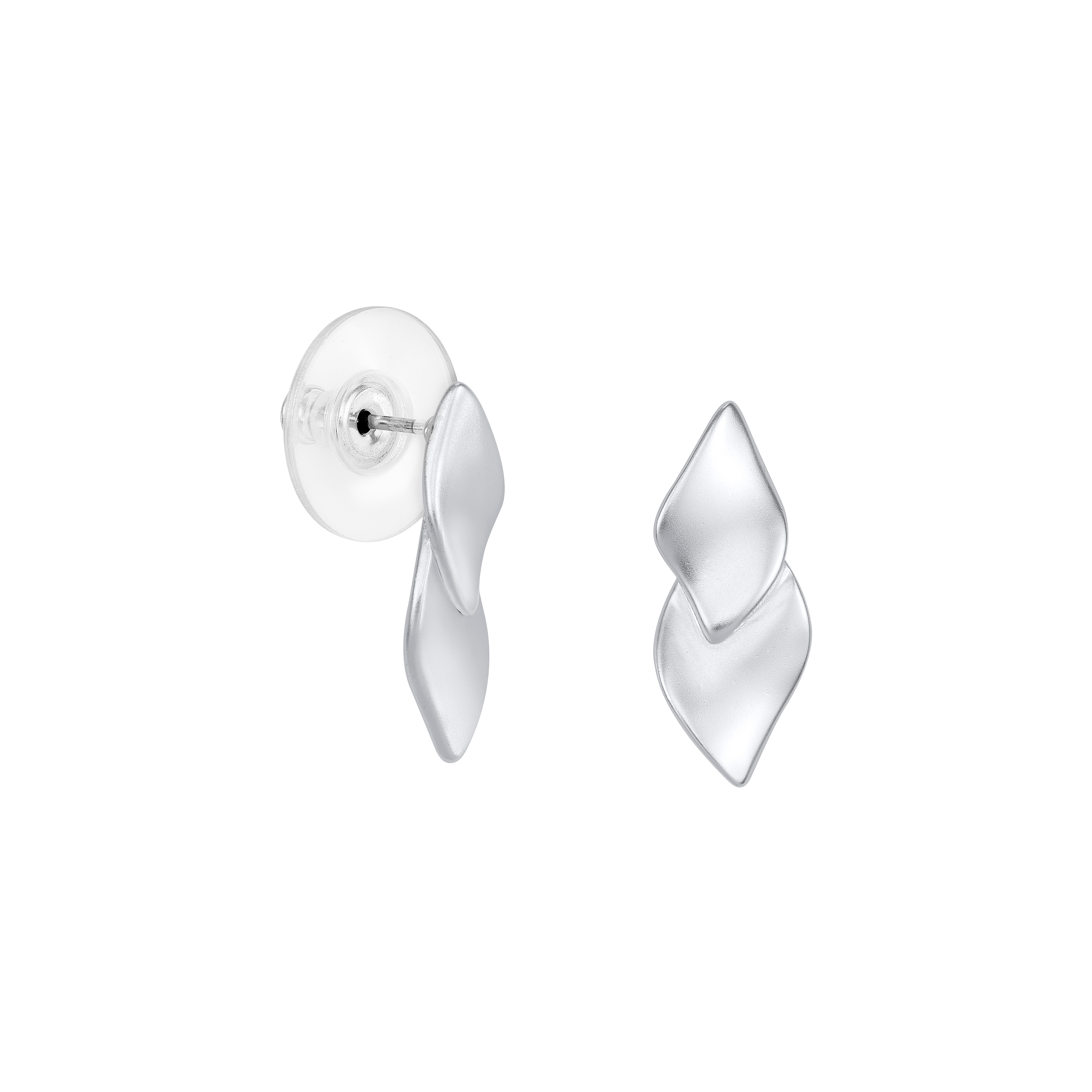 Ohrstecker "geschwungene Rauten"