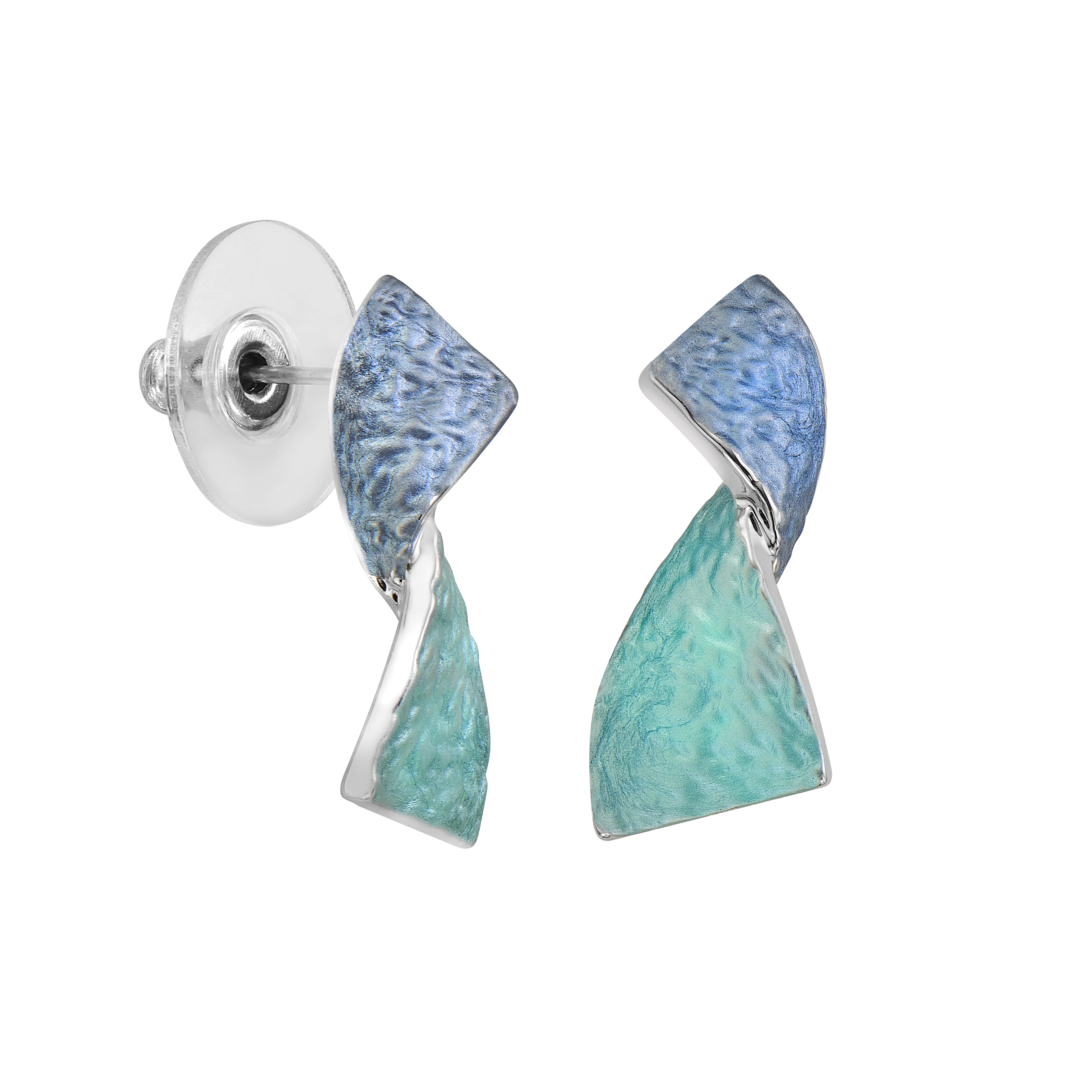 Ohrstecker " Blaues Band"