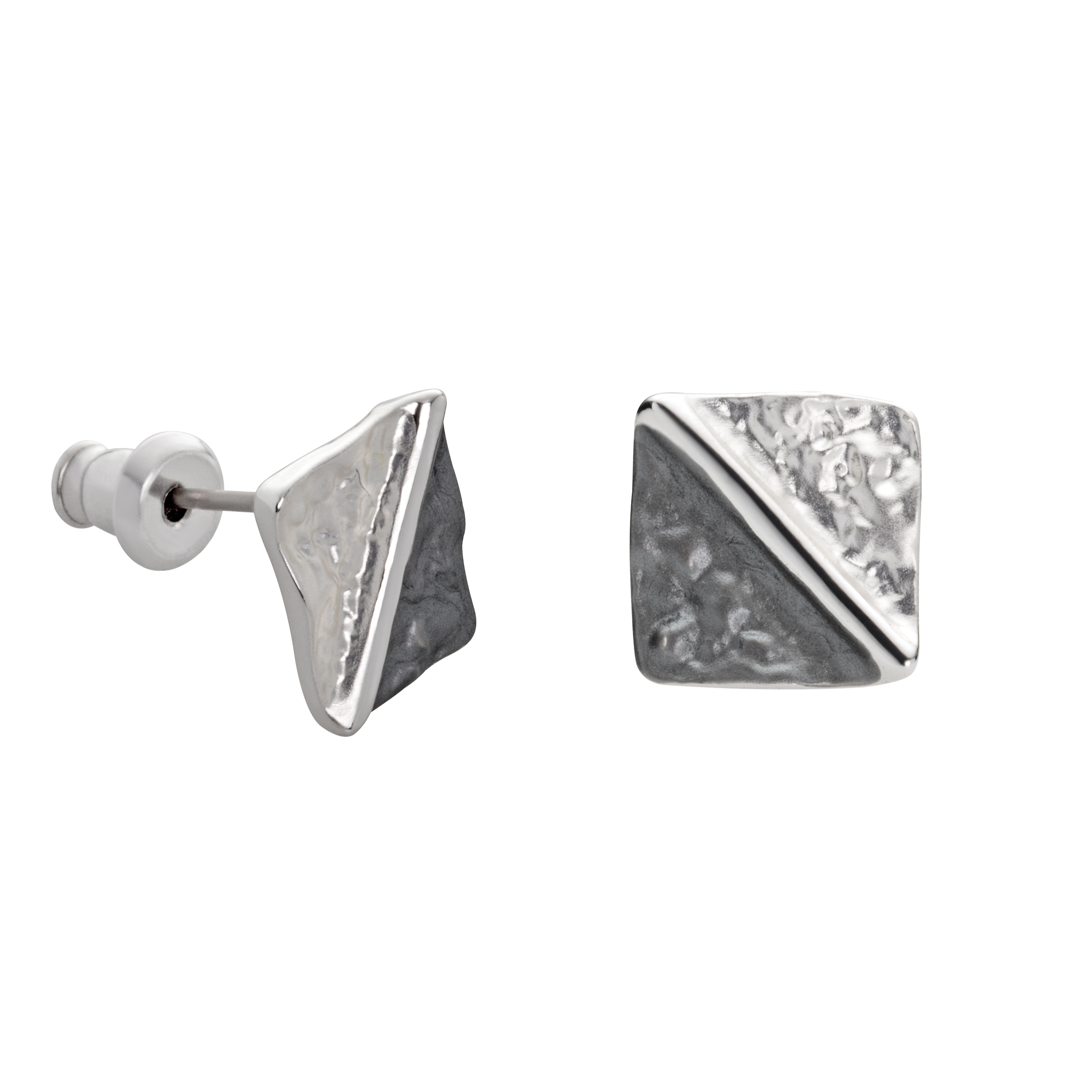 Rauten in Silber und Schwarz