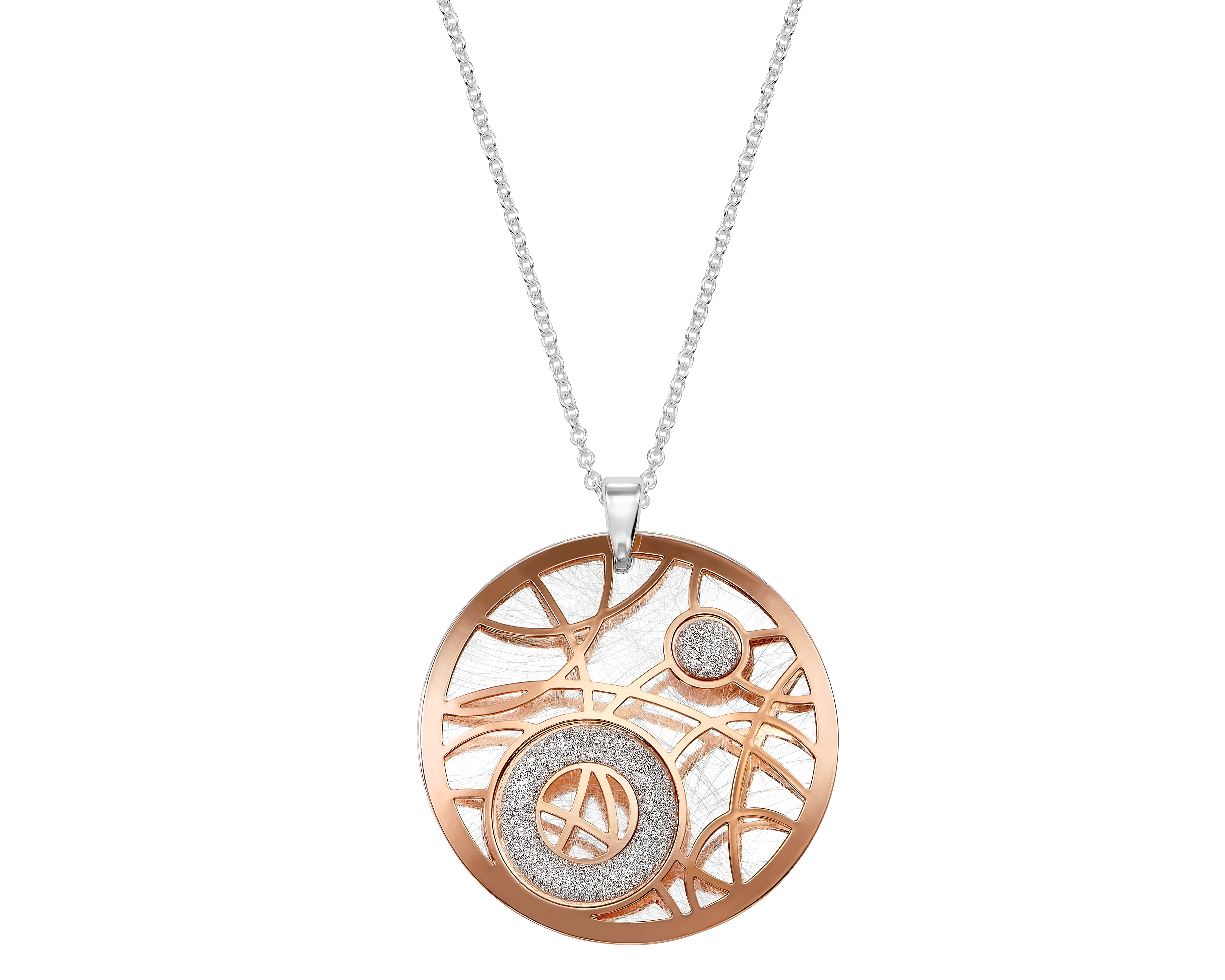 Kette "Funkelnder Mond groß an Gliederkette"