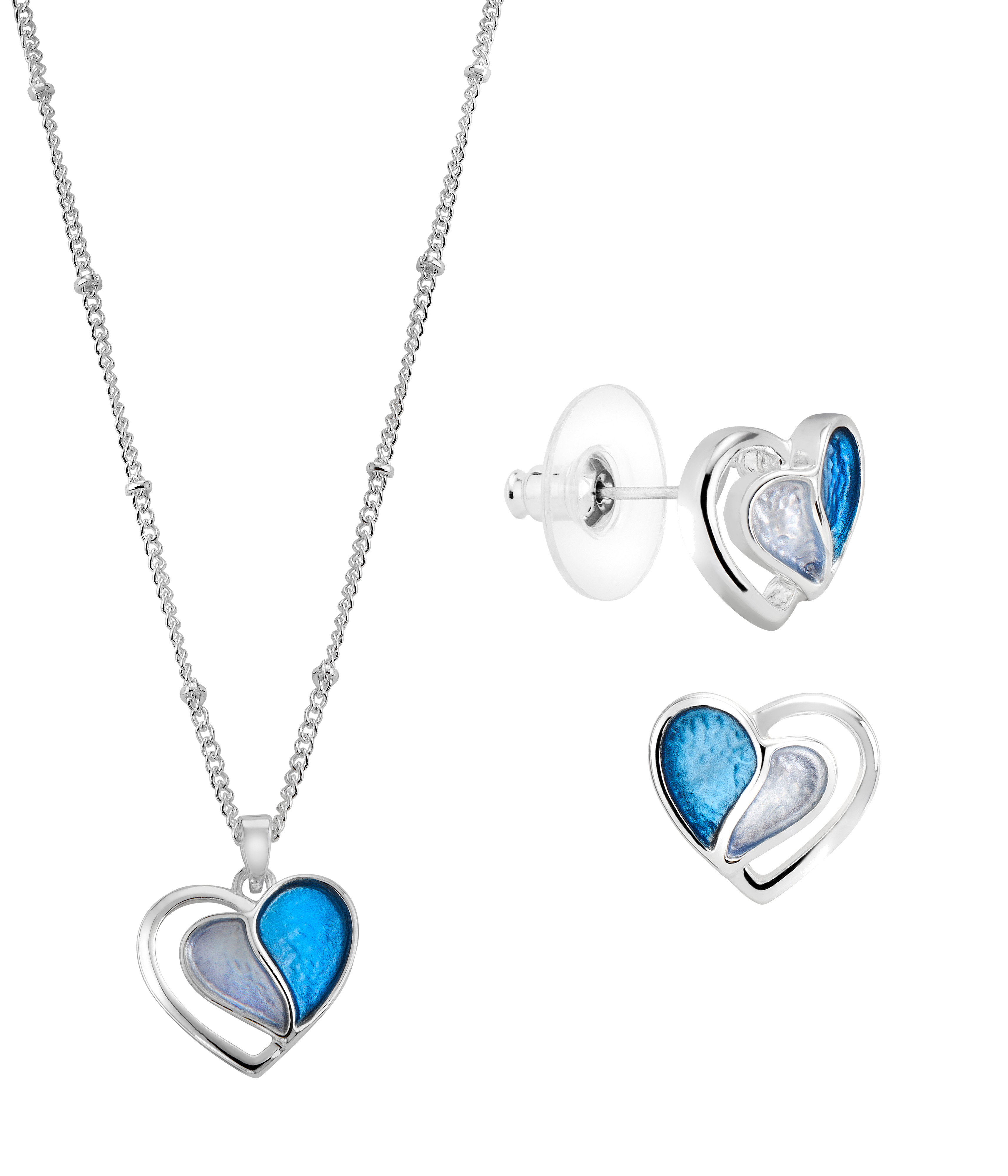Set "Herz in Herz Blau"