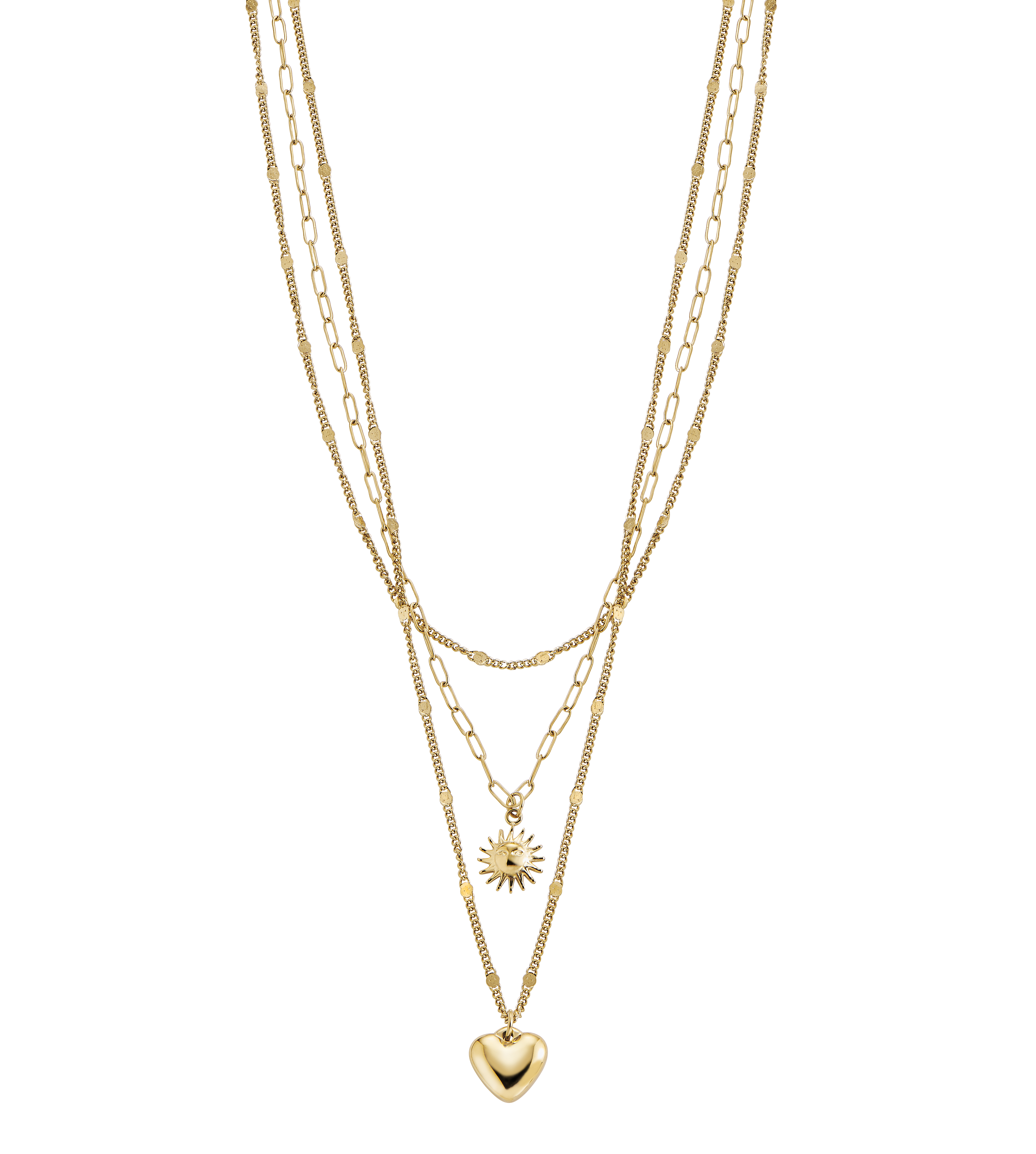 Kette "Liebe und Sonne Golden"