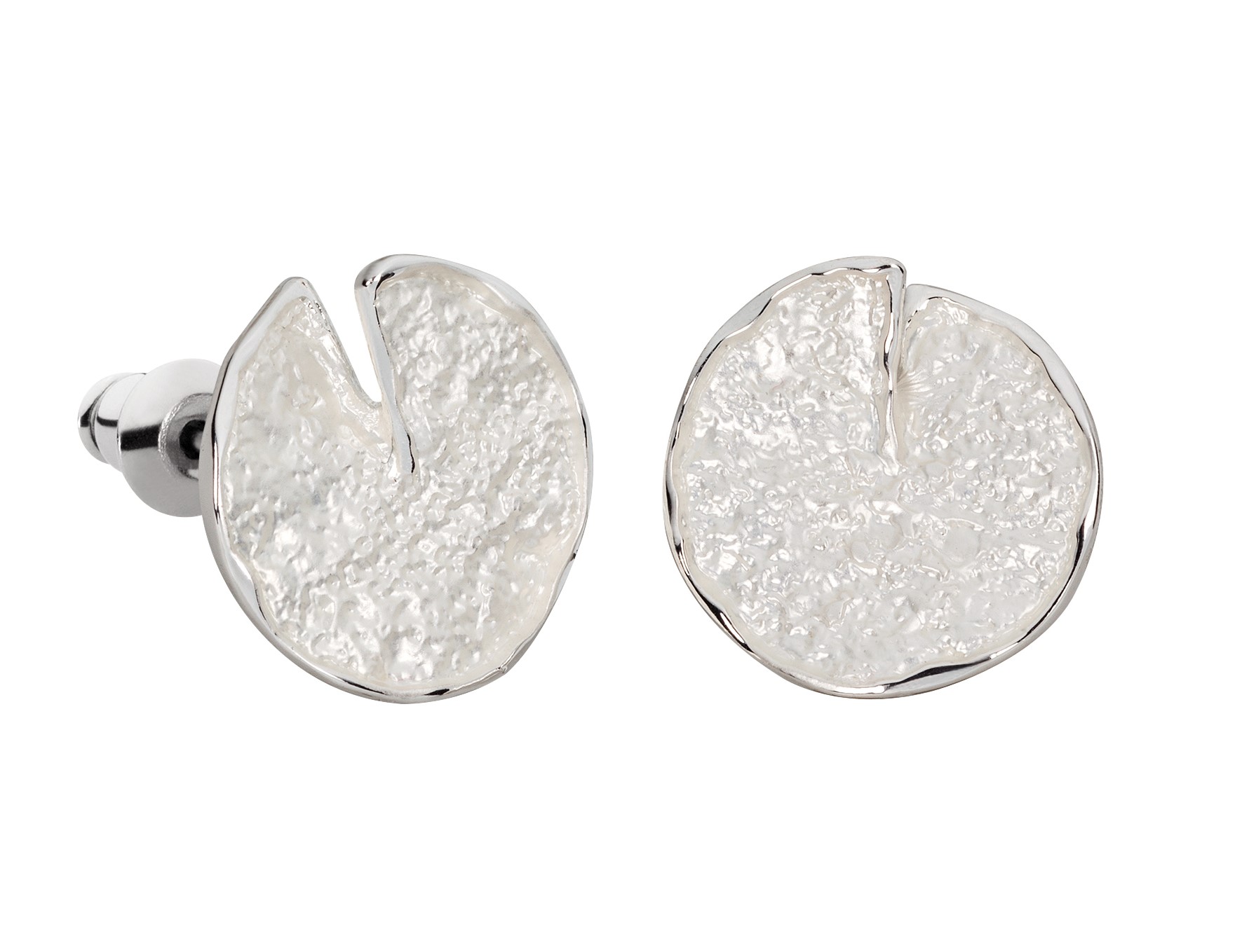 Ohrstecker "Seerosenblatt" groß