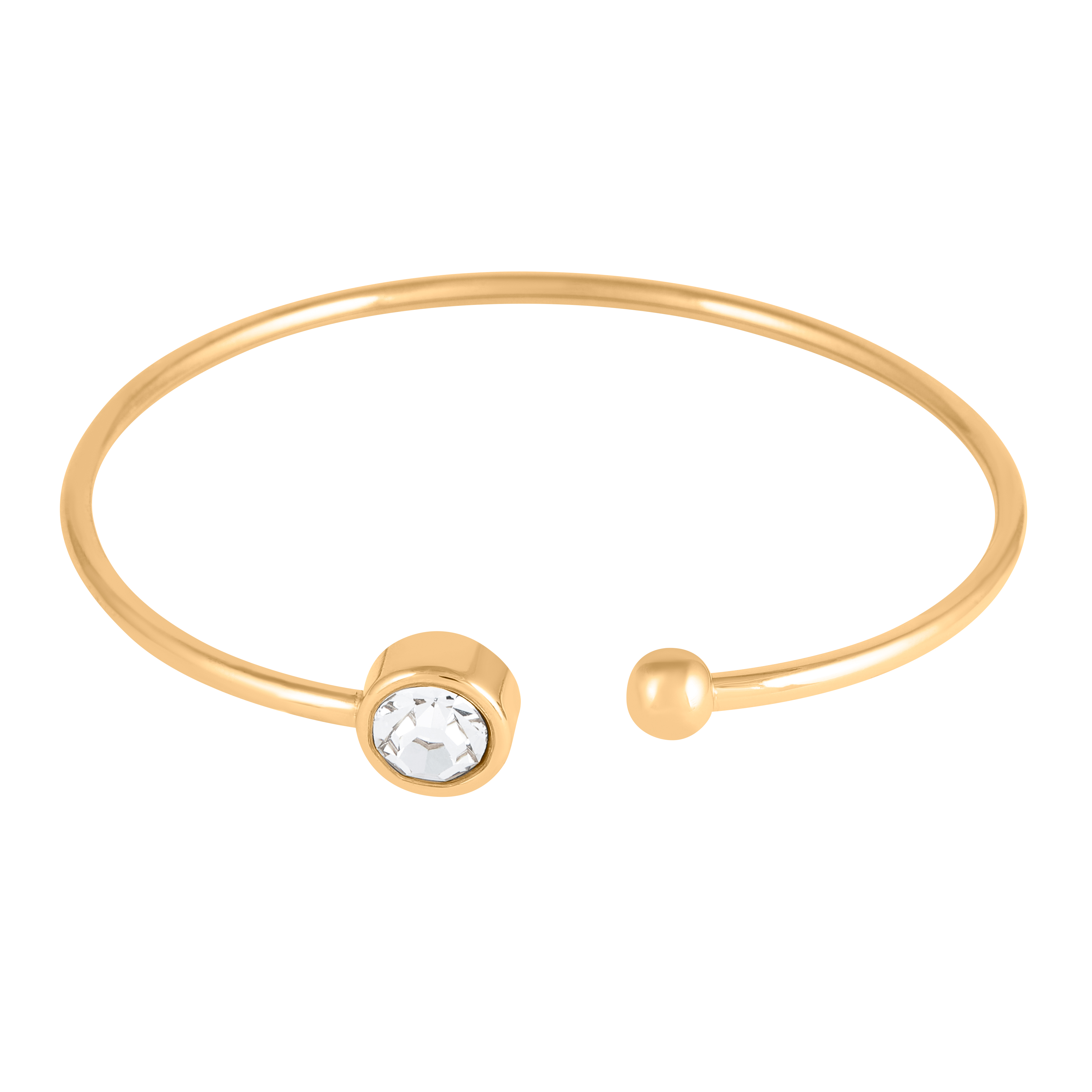 AB-05_2_eb Armreif Gold mit weißem Stein