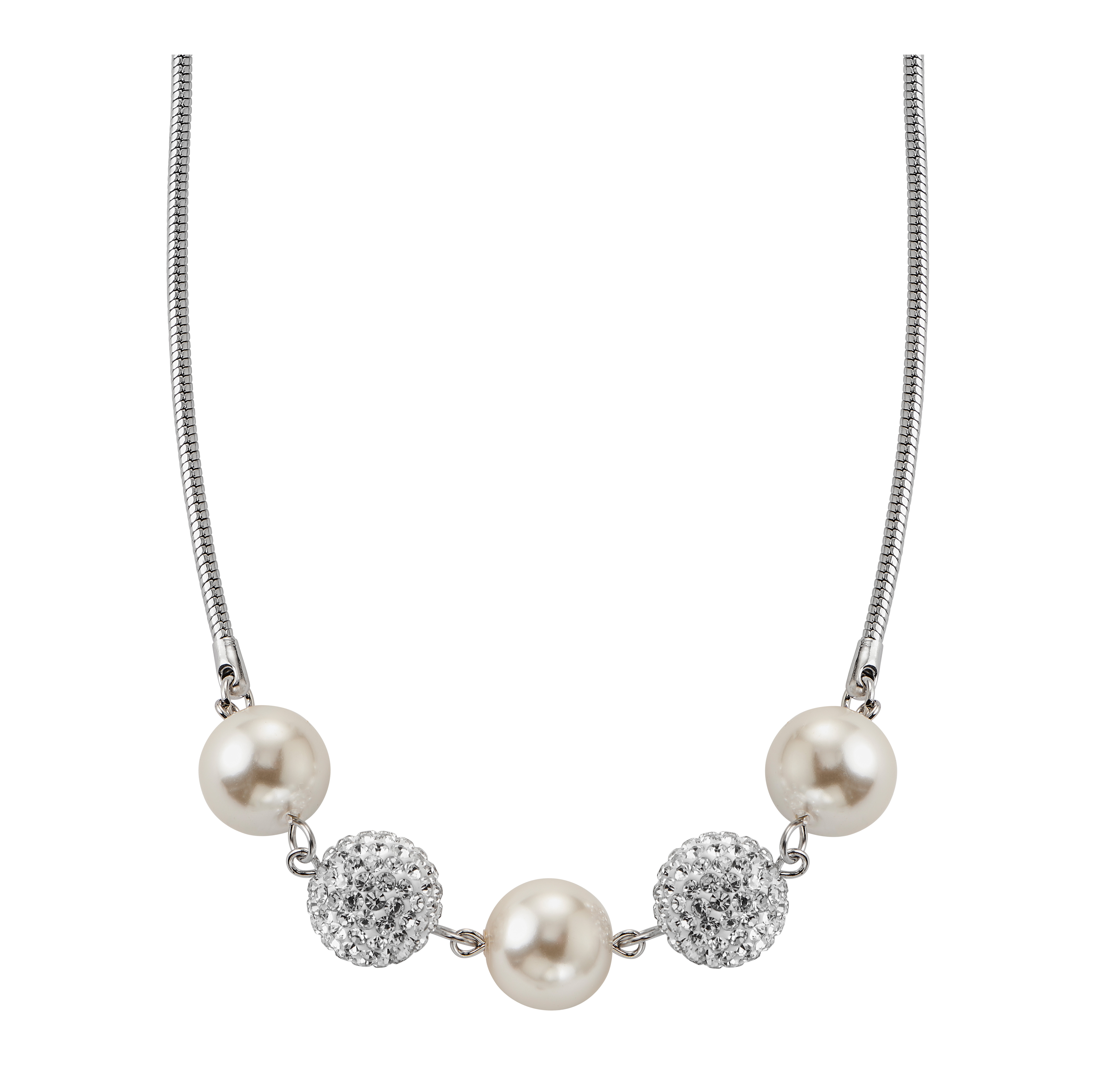 Kette "Perlen und Kristalle"