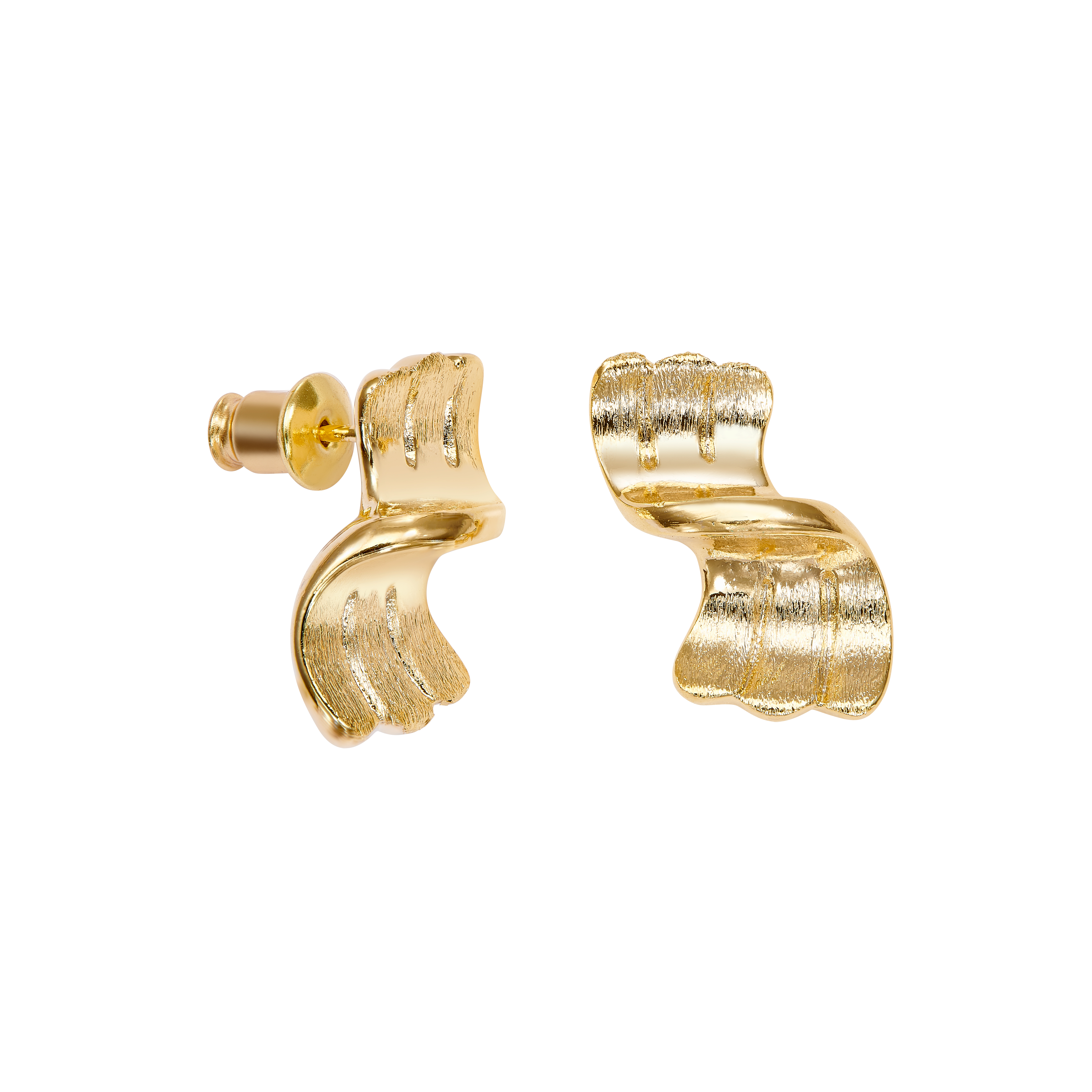 Ohrstecker "Goldene Welle"